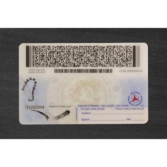 Wisconsin Identification Card (2026 Version丨Not DL)