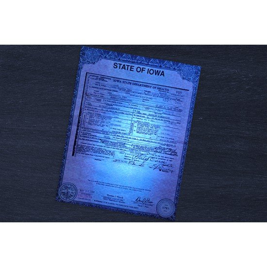 Novelty Iowa Birth Certificate