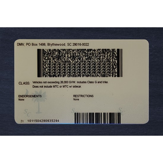 South Carolina Fake ID